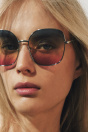 Zara МЕТАЛЛИЧЕСКИЕ серебряные СОЛНЦЕЗАЩИТНЫЕ ОЧКИ С КВАДРАТНОЙ ОПРАВОЙ