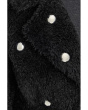 Embellished Faux Fur Belted Coat