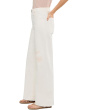 Saige Mid-Rise Wide Leg Crop in Powder Mended