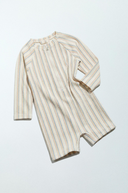 Zara 1-6 ЛЕТ/ КУПАЛЬНЫЙ КОСТЮМ В ПОЛОСКУ СО СТРУКТУРНЫМ РИСУНКОМ 498023513-712-12