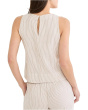 Pinstripe Gauze Pop On Tank
