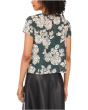 Cap Sleeve Cowl Front Blouse