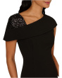 Beaded Crepe Midi Dress