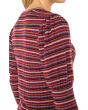 3/4 Juliette Sleeve Crew Neck Knit Top W/ Miter