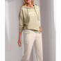 Kapuzensweatshirt mit Schriftzug, beige