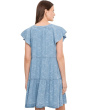 Tiered Flutter Sleeve Dress