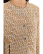 Brocade Fringe Knit Jacket