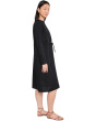 Petite Organic Linen Mandarin Collar Dress