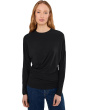 Fixed Drape Long Sleeve Crew