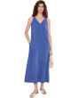 Gauze - Sleeveless V-neck Maxi Dress