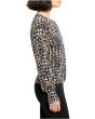 Petite Stitch Print Snap It Up Cardigan