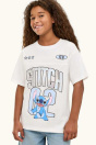 C&A Рубашка с короткими рукавами Lilo & Stitch - большой размер 2265945 белый / светло-голубой