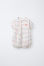 Zara КОМБИНЕЗОН В КЛЕТКУ С ВЫШИВКОЙ 516147082-250-3