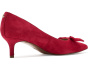 Adrienne Bow-Trim Suede Pumps