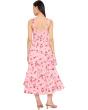 Asymmetrical Ruffle Hem Midi Dress