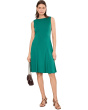 Sleeveless Solid Scuba A-Line