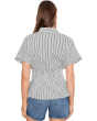 Pleated Waist Dolman Sleeve Blouse