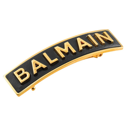 Balmain Hair Couture Заколки для волос с позолоченным логотипом Hair Slide Medium - 1 шт.