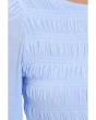 Smocked Boatneck Top