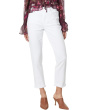 High-Rise Brigitte Raw Hem Cuf in White Noise Distressed