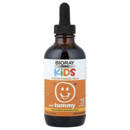 Bioray, NDF®, Tummy, для детей, смесь 11 штаммов пробиотиков, малиновый вкус, 118 мл (4 жидк. унции)