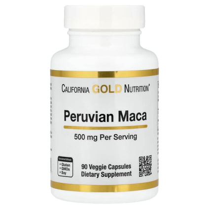 California Gold Nutrition, перуанская мака, 500 мг, 90 вегетарианских капсул