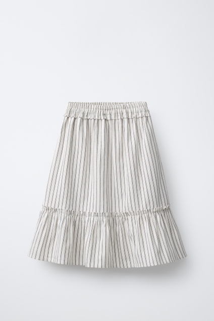 Zara ЮБКА СРЕДНЕЙ ДЛИНЫ В ПОЛОСКУ И ПОЛОТНИЩЕ 527094829-086-7