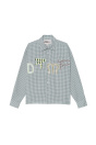 Zara КЛЕТЧАТАЯ РУБАШКА С ЗАПИСЫВАЮЩИМИ УСТРОЙСТВАМИ DTMF Wei? / Гр?н