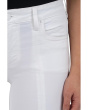 Amy Crop Straight Leg Roll Up Fray Princess Seam