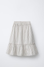 Zara ЮБКА СРЕДНЕЙ ДЛИНЫ В ПОЛОСКУ И ПОЛОТНИЩЕ 527094829-086-7