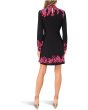 Mock Neck Border Print Dress