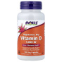 NOW Foods, вегетарианский витамин D в сухой форме, 1000 МЕ, 120 вегетарианских капсул