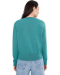 Long Sleeve Deep V-Neck Sweatshirt