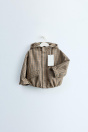 Zara БЕЖЕВЫЙ ЖАКЕТ TIMELESS С КАПЮШОНОМ И КЛЕТКОЙ В клетку