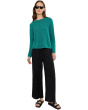 Organic Linen Cotton Slub Crew Neck Pullover