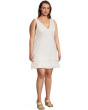 3d Petal Crepe Short Dress