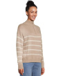 Georgie Stripe 1/4 Zip Sweater