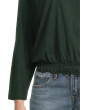 Elastic Hem Dolman Boatneck