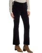 Kelsey Corduroy High-Rise Fab Ab Ankle Flare With Raw Hem in Black