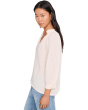 Kali 3/4 Sleeve Ruffle Neck