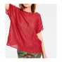 Feinstrickpullover, geranienrot