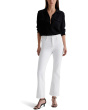 Farrah Mid-Rise Crop Boot Jeans in Gallery White