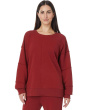 Long Sleeve Seamed Boxy Sweatshirt Black