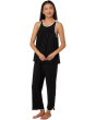 Black Cropped PJ Set