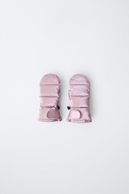 Zara Металлизированные ветрозащитные лыжные РУКАВИЦЫ 495716254-620-3