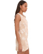 Sleeveless Button Down Fitted Mini Dress