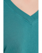 Long Sleeve Deep V-Neck Sweatshirt