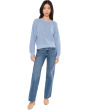Peruvian Cotton Blend Crew Neck Sweater