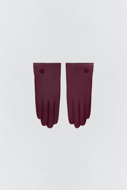 Zara КОЖАНЫЕ ПЕРЧАТКИ С ВЫШИВКОЙ SOSHIOTSUKI X 505121461-605-2
