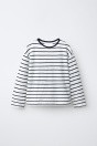Zara МЯГКАЯ футболка В белую полоску.